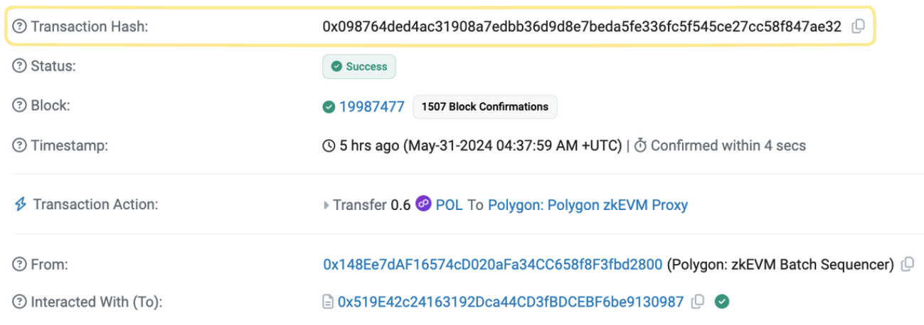 Sequence Transaction