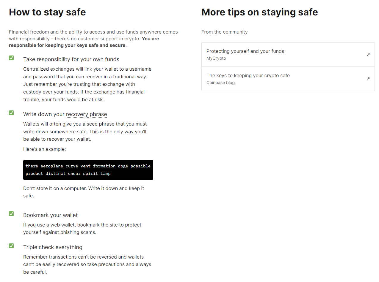 Ethereum.org: how to stay safe